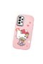 Samsung Galaxy A52S Compatible Case with Camera Protection Pink Silicone Couple Phone Case with Kitty Pattern - 3