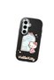 Samsung Galaxy S25 Compatible Case Camera Protector Black Silicone Couple Phone Case Kitty Pattern - 3