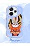 Redmi 13X Compatible Case Camera Protector Blue Silicone Couple Phone Case Rabbit Pattern - 2