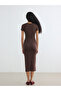 Original Oval Neck Bodycon Dress - 6