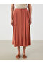 Original Elastic Waist Textured Pleated Skirt - 2