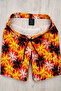 Men's Tropical Patterned Swim Shorts with Zipper Pockets and Mesh Lining, Quick-Drying - 3
