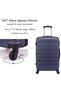 4-Piece ABS Hard Shell Luggage Set 20/24/28/32 Inch, TSA Lock, 360° Silent Spinner Wheels, Durable Unisex Suitcase for Business Student Family Trip, Stylish Travel Suitcase - 6