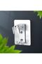 Aluminum Shower Head Holder 2 Pieces Adjustable Angle Adhesive Shower Holder - 4