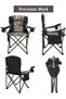 Oversized Camping Chair Folding Heavy Duty Quad Outdoor Large Lawn Chairs Portable Support 400 lbs Padded Thicken Oxford with Armrests, Storage Bag, Cup Holder, Carry Bag for Outside - 2