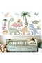 Dinosaur Wall Stickers for Boys Room: Peel and Stick Dino Wall Decals - Baby Nursery Bedroom - Children Supplies Ages 1-12 Years Wall Decor Art