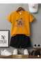 Summer Children's T-Shirt Shorts Unisex (Sleeping Capybara Printed)