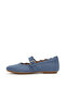 Women's Delicato Wave-Edge Canvas Mary Janes