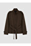 Belted Oversize Women's Trench Coat - 6