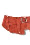 Women's Terracotta Asymmetrical Nubuck Leather Belt - Marais Handmade Design - 2