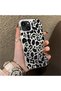 iPhone 13 Mini Compatible High Quality Black Leopard Phone Case, Shockproof Protective Cover