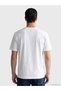 Vizyon New Season White Crew Neck Printed Men's T-Shirt - 4