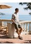 Vizyon New Season Green Regular Fit Dobby Men's Shorts