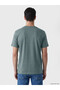 Vizyon New Season Green Slim Fit Crew Neck Men's T-Shirt - 4