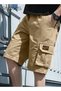 Men's Cargo Shorts, Outdoor Quick-Drying Wide Leg Sports Shorts, Loose Fit Elastic Waistband Drawstr - 4