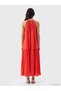 Lcw Vision Red Halter Neck Gathered Dress - 5