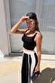 Women's Stripe Detailed Palazzo Sweatpants - 4