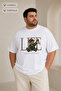 Women's Plus Size Cotton Printed T-Shirt Oversize Crew Neck Casual Relaxed Fit - 4