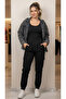 Beatriz Lycra Cargo Pants with Elastic Waist and Cuffs and Flap Pockets