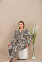 Plus size striped button-down long sleeve viscose pajama set