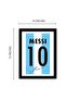 Messi Jersey Argentina Art Print Man Utd Framed Poster, Multicolour, Print, 10Inch X 13Inch For Room Office - 3