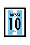 Messi Jersey Argentina Art Print Man Utd Framed Poster, Multicolour, Print, 10Inch X 13Inch For Room Office
