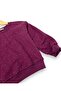 Girl's Stoned Winter 3-Threaded Cotton Set, 5-6-7-8-9-10 Years Old, Wide-Legged Pants, 2-Piece Top and Bottom Set - 6