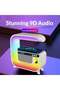 G23 Wireless Charging Bluetooth Speaker – Smart Bedside Speaker with Alarm Clock, RGB Atmosphere Light, 5W Audio, Wireless Charging & LED Display for Bedroom, Office & Home Décor - 3