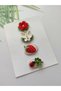 Thin Hair Baby Hairpin Baby Girl Accessory Handmade Baby Fashion Antiallergic 100% Cotton 4-Piece Hairless Baby Hairpin (0-3 Years) - 6