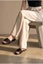 Women's Flat Slippers Black Daily Knitted New Season M500 - 2