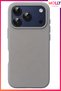 Alpha Gray Liquid Inside Velvet Matte Silicone Case for iPhone 17 Pro Max