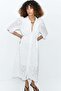 Broderie-anglaise cotton shirt dress - 2
