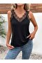 Women's Strappy Lace V-Neck Sandy Blouse - 2