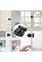 Bathroom, window and cabinet door locks - brushed stainless steel security latches and toilet locks (black, 55 mm) - 5