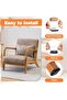 16 square chair leg protectors, furniture leg covers, scratch-resistant elastic pads - 4