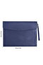 Waterproof leather document bag w/detachable shoulder strap - A4 document folder organizer, For office & travel - 3