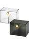2-pack of lidded cotton pad storage boxes, Geschikt voor bathroom cotton swab boxes, can store cotton swabs, cotton pads and cosmetics.