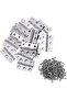 20 2-inch stainless steel folding hinges, suitable for wooden boxes, small crafts, or light projects, with screws.