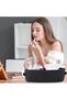 Bathroom Countertop Storage Basket Toilet Paper Cotton Rope Woven Box Decorative Tank Bin Bed Living Room Black - 3