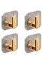 Self-adhesive clothes hooks and towel racks - 4-pack, multi-functional, suitable for bathrooms, kitchens, etc.