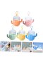5-Piece Cactus-Shaped Makeup Sponge Holders Cosmetic Case Portable Storage Box for Makeup Sponge Makeup Sponge Holder Cotton Swab Clip - 5