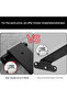 A wall-mounted triangular bracket, concealed shelf, load-bearing support frame, 5mm thick, 100mm thick support surface - 3