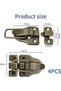 Furniture locks - 10 pieces Wooden box latches, Retro box and chest latches, with screws, Small retro latches for jewelry boxes, chests, suitcases - 2
