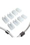 32-pack of chair leg pads, tubing end caps, floor protectors, furniture U-shaped plastic chair leg covers, chair leg cover silicone tubing clamps... - 3