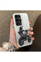 Samsung Galaxy S24 Ultra Compatible with Helmeted Motorcyclist Drawing Printed Men's Style Phone Protective Case