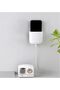 Four white wall-mounted remote control storage boxes, suitable for storing remote controls, pencils, mobile phones, etc. - 3