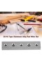 100mm aluminum alloy T-rails, 2-piece set, with grooves for table saws/milling machines. - 2
