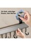 No-drill suction cup kitchen hooks | 8 hooks, 40 cm long, 20 kg load capacity | Detachable stainless steel kitchen utensil hooks - 2
