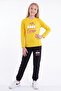 Girls' Printed Long Sleeve Tracksuit Set