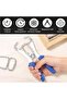 15-piece miter clamping tool set with pliers and stainless steel spring clips for woodworking - 4